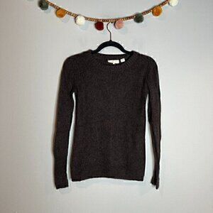 Inhabit brown ribbed cashmere sweater